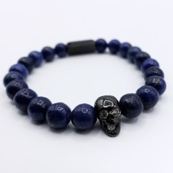 Blue lapis lazuli bracelet